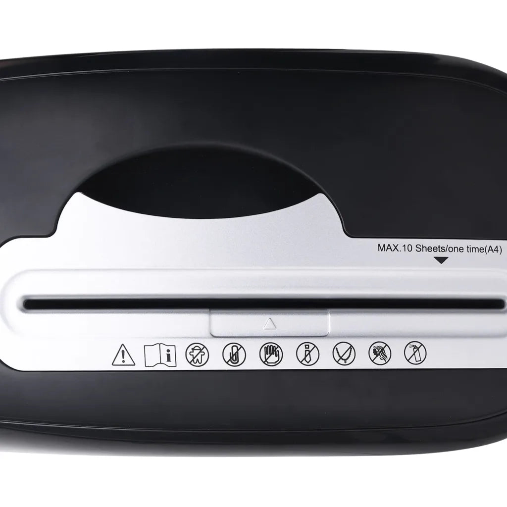Tritadocumenti 10 Fogli Micro Taglio Nero CFW6610295