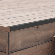 Profili Angolari per Bordi 5pz in WPC 170 cm Nero 45020