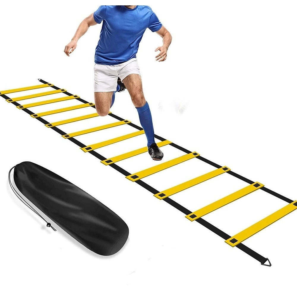 Trade Shop - Scaletta Per Allenamento 6 Metri Agility Ladder Training Regolabile Con Custodia -