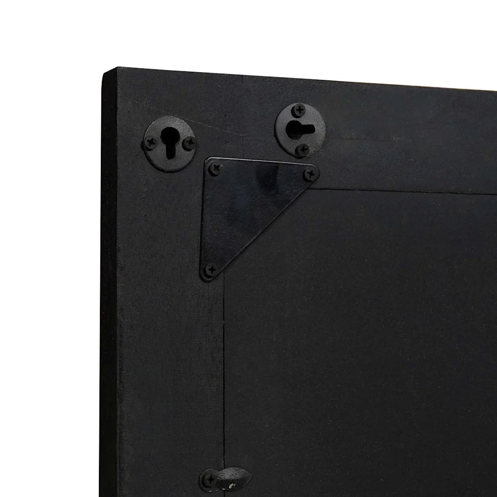 Specchio da bagno con specchio Nero e Argento 70 x 50 x 2,5 cm 4018839