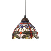 LÚZETE - LAMPADA DA SOFFITTO A 1 LUCE 20 CM LIBELLULA TIFFANY