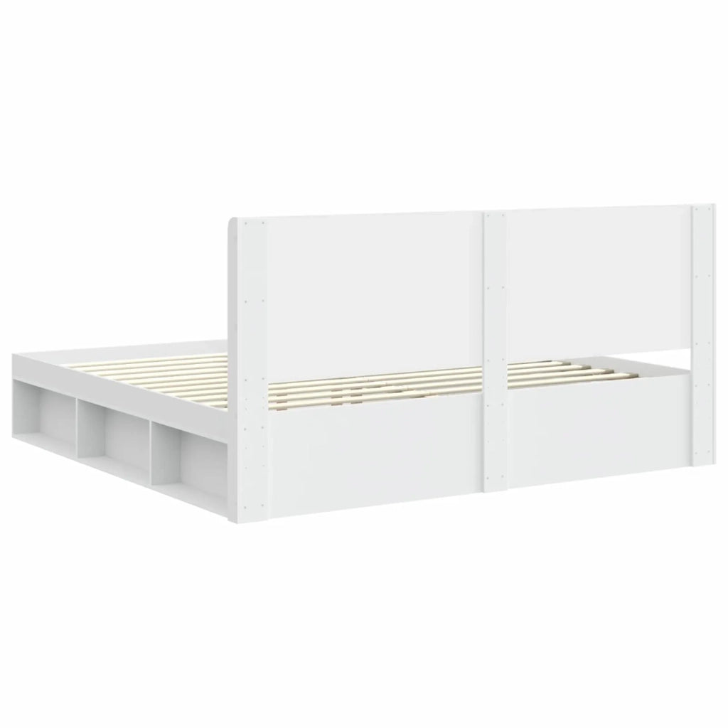 Struttura del letto con stoccaggio e testata 3 pcs 3413821