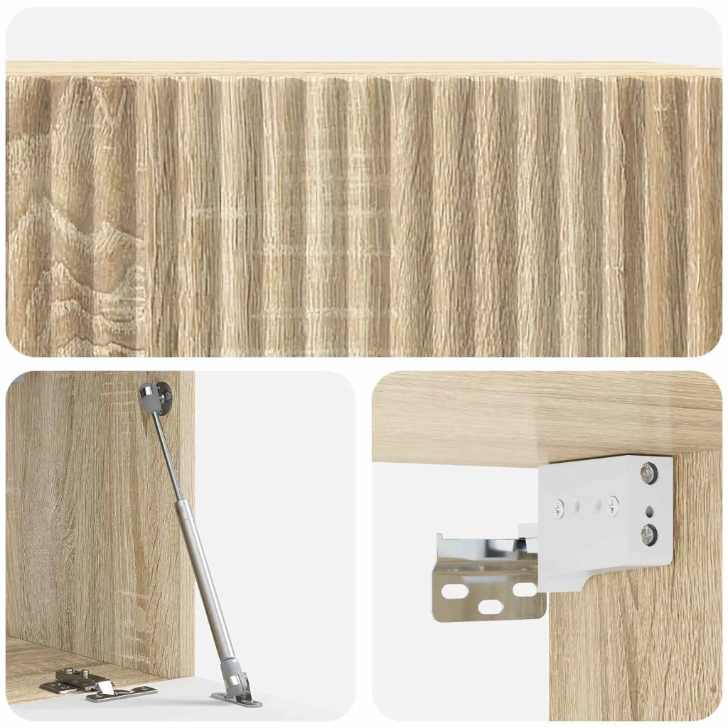 Mobile TV da Muro | Armadietto TV | Mobile Porta TV Rovere Sonoma 59,5 x 31 x 30 cm