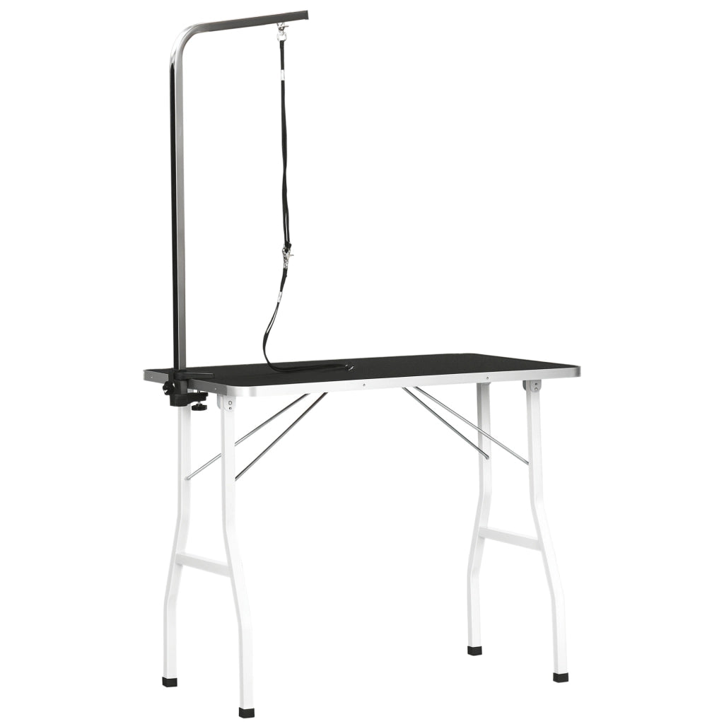 Tavolo da Toelettatura ¨C Minimal ¨C Regolabile in Altezza, Nero