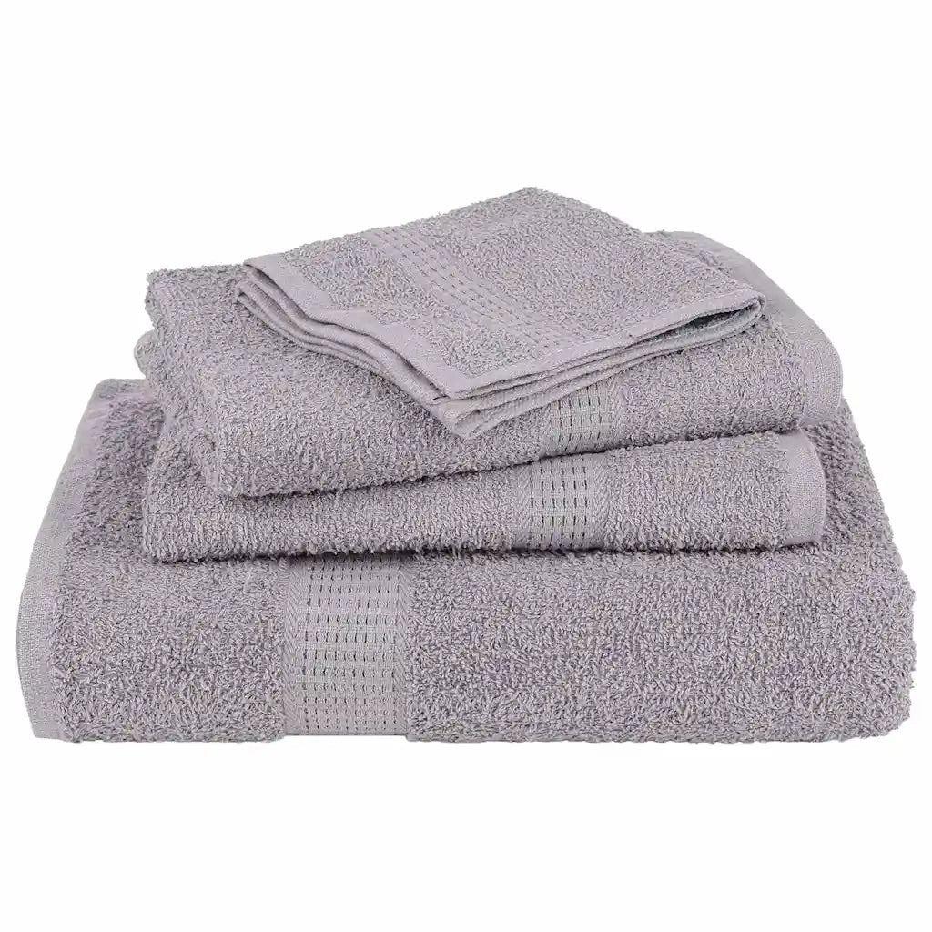 Set di asciugamani 6 pezzi FROGN Grigio 360 g/m² 137085
