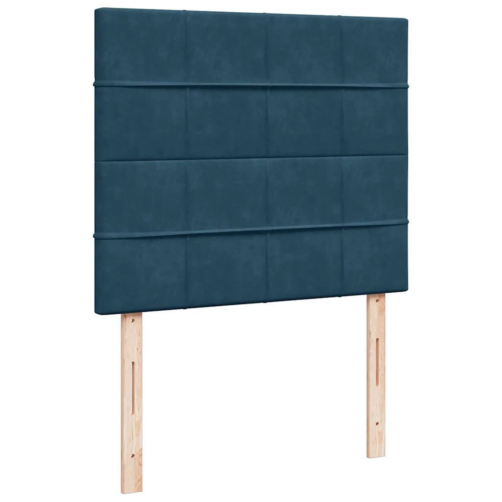 Giroletto a Molle con Materasso Blu 120x200 cm in Velluto 3293186