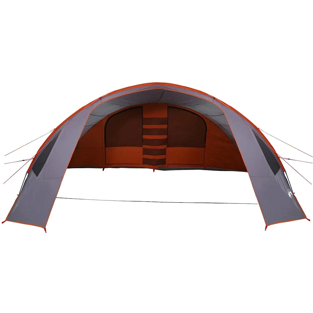 Tenda Tunnel per 6 Persone con tetto Grigio e arancione