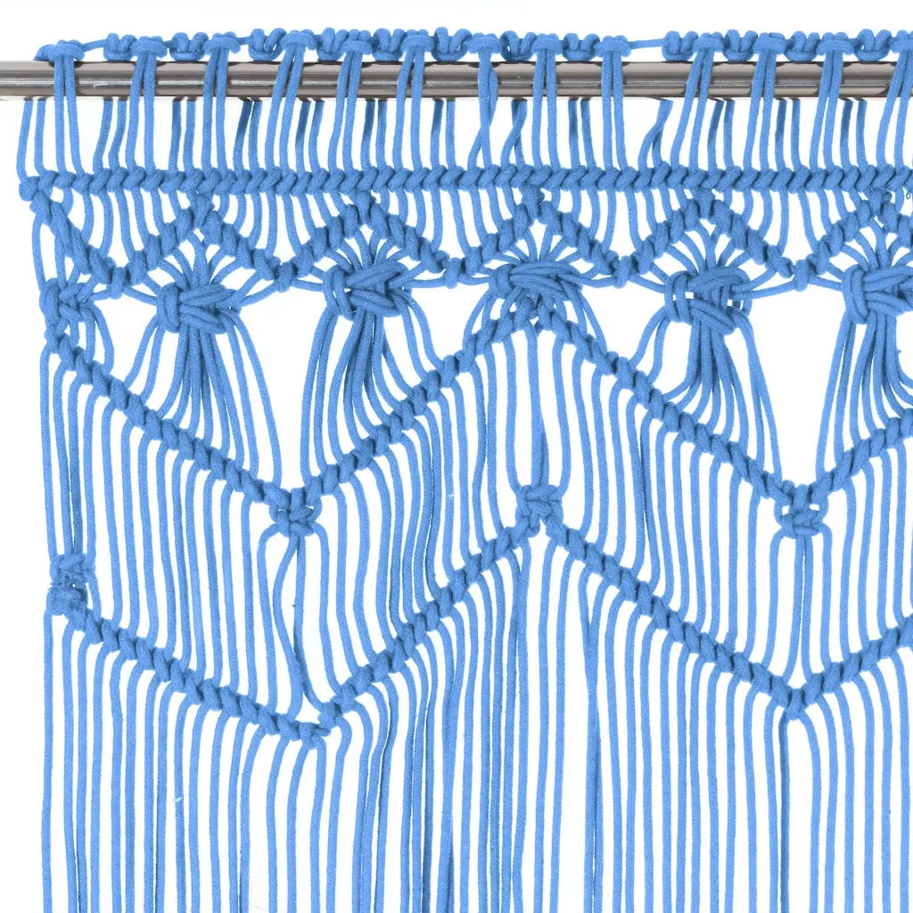 Tenda Macram¨¨ Blu 140x240 cm in Cotone