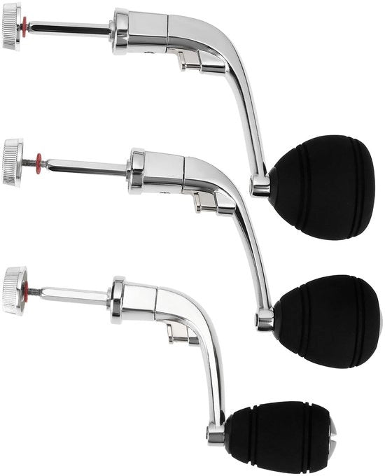 Manubrio per Reel in Alluminio - 3 Pezzi - Adatto per Serie 1000-7000 - Leggero - Sostenibile - Pomo EVA - Manubrio per Pesca