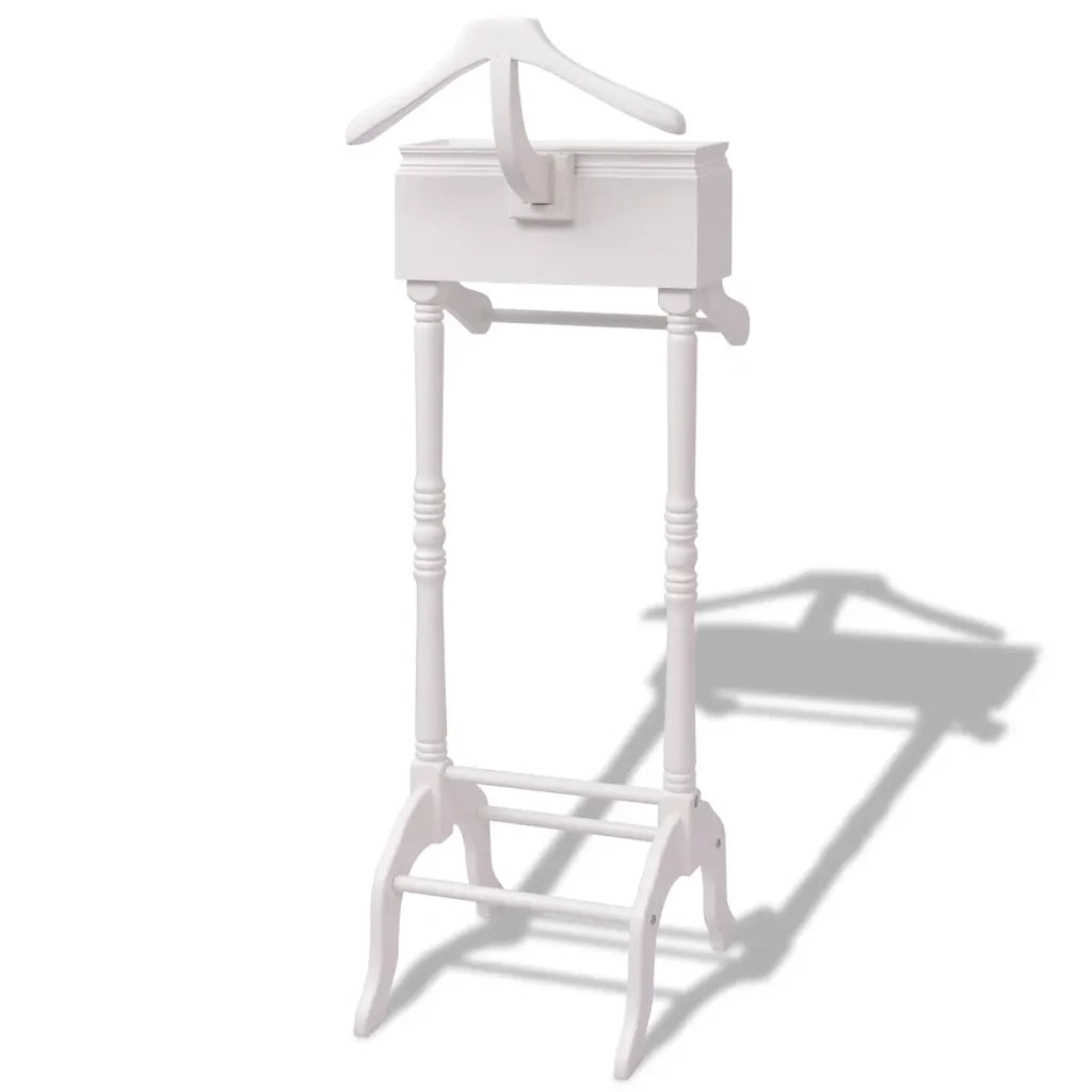 Appendiabiti con Armadietto in Legno Bianco 242751