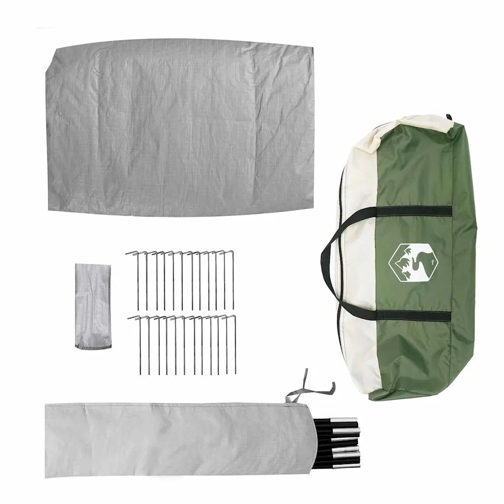 Tenda Familiare con tetto Verde 762 x 655 x 218 cm taffetà 42001154