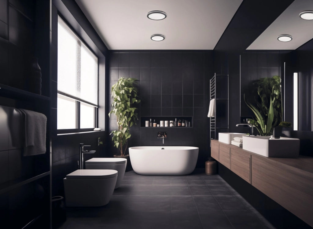 Plafoniera LED 18W Ø22 grafite CCT sensore IP65 Kanlux