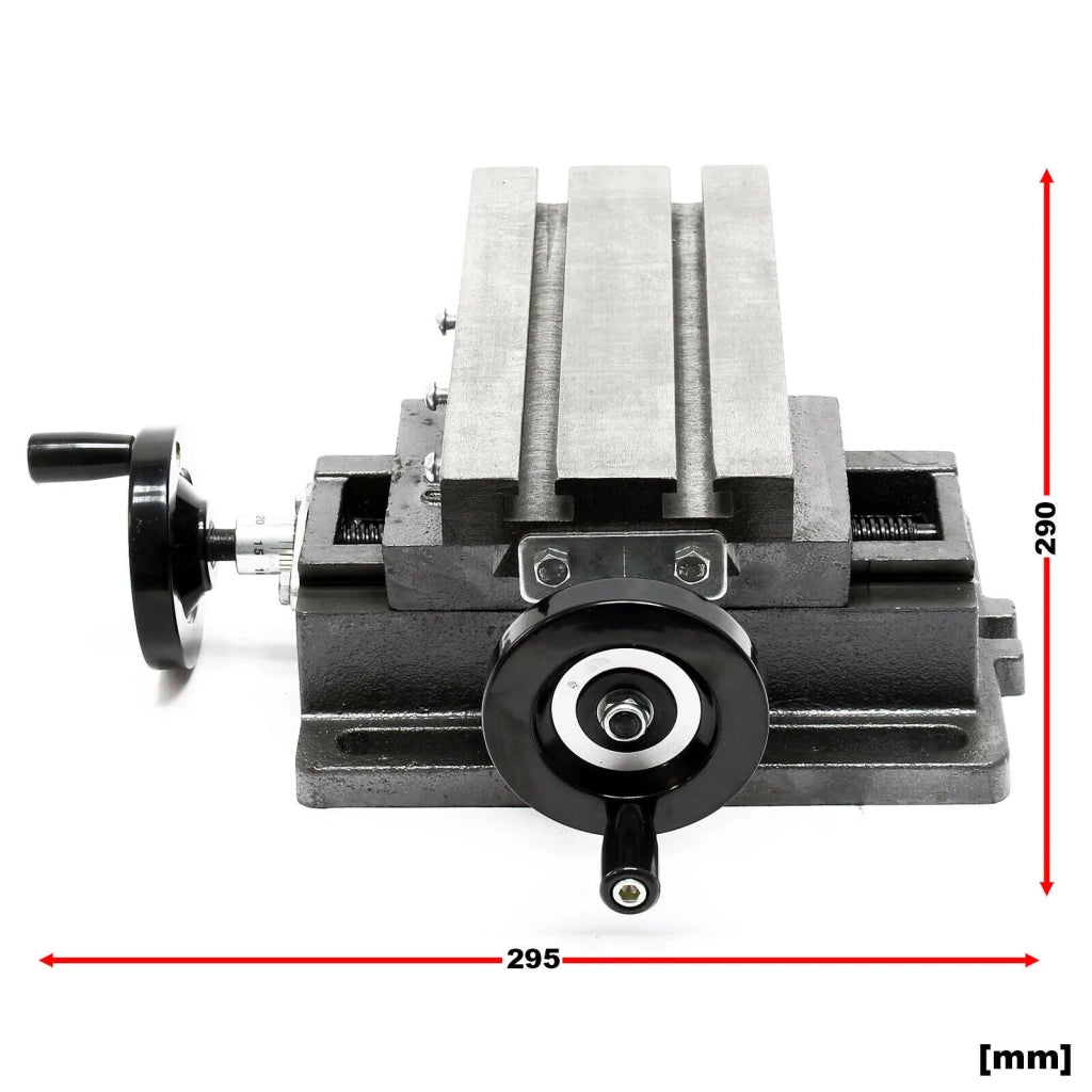 Morsa a croce a 2 assi tavolo di fresatura superficie di foratura 170 x 85 mm utensile da banco officina 16_0000328