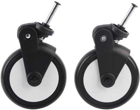Pneumatici in Gomma per Carrello per Bambini - Pneumatici Scambiabili Avanti/Indietro - Adatto per Baby Yoyo/Vovo - Rotazione 360 Gradi - Resistenti alle Sollecitazioni/Duraturi - Peso 785 g