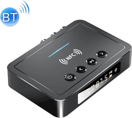 Adattatore 3 in 1 FM Bluetooth 5.0 NFC (nero)