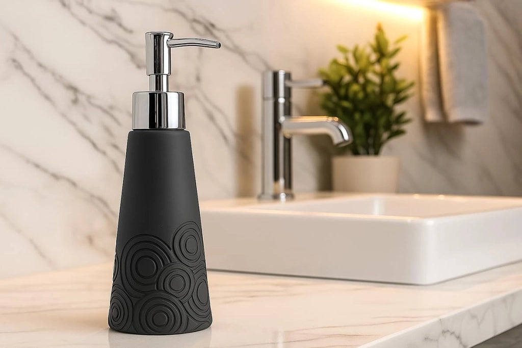 Labor Dispenser Sapone Liquido in Poliresina Grigia – Serie Circle