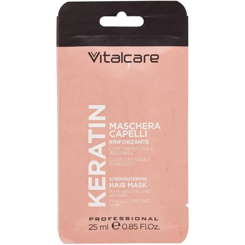 VITALCARE MASCHERA MONOUSO PER CAPELLI RINFORZANTE CON CHERATINA E ARGININA