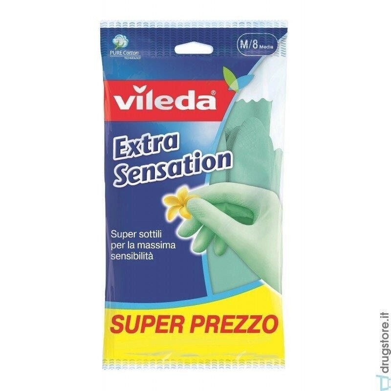 VILEDA GUANTI IN LATTICE EXTRA SENSATION MEDIO