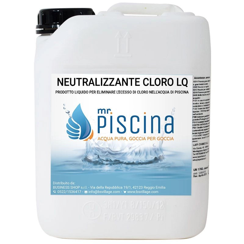 NEUTRALIZZANTE CLORO per piscina Quantità confezione: 1 pezzo