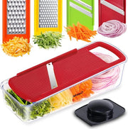 Mandolina multifunzionale e tagliafoglie - 4-in-1 - rosso