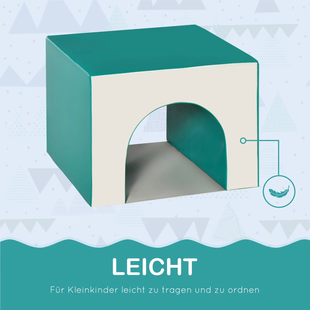 Set Blocchi Morbidi Schiuma 4 Pezzi ¨C Xylo ¨C Grigio Chiaro per Bambini