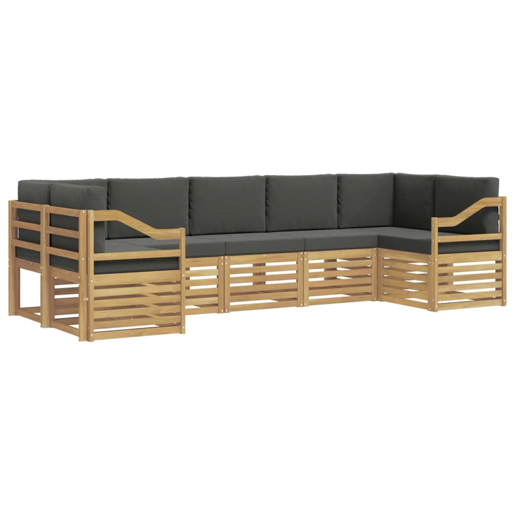 Set divano sezionale 7 pcs Bianco e Antracite 3392452