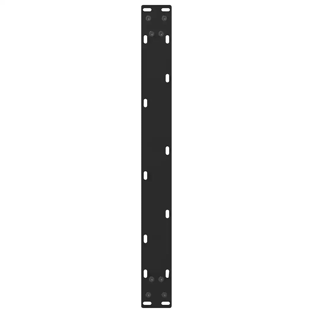 Gambe per Tavolino da Caffè Nere 2 pz 60x(30-31) cm Acciaio 4013264