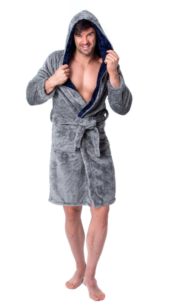 Accappatoio Jordan Grey-navy Men L