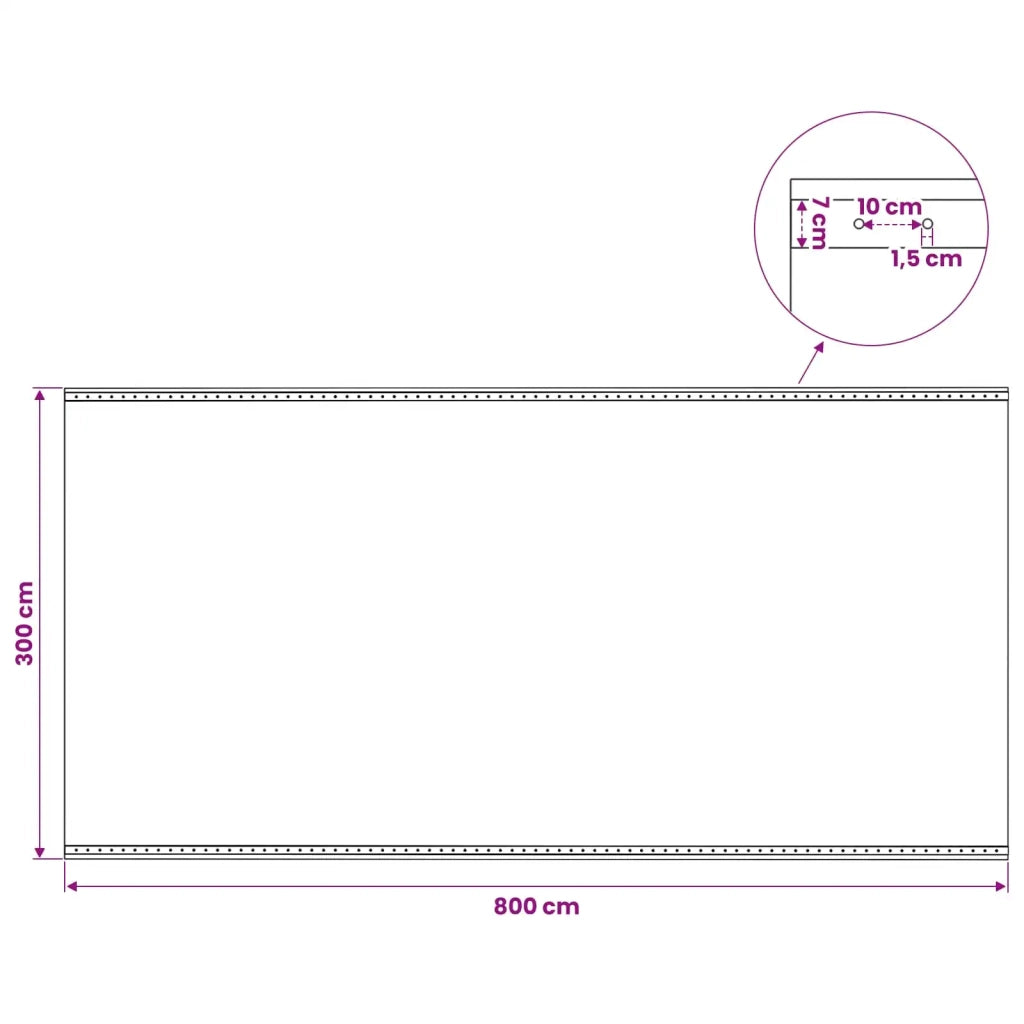 Telo con Occhielli Verde 4 x 8 m 260 gsm PE 42039283