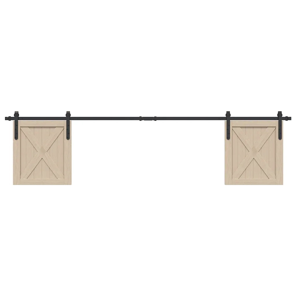 Kit Anta Scorrevole Armadio in Acciaio al Carbonio 113 cm CFW2288619