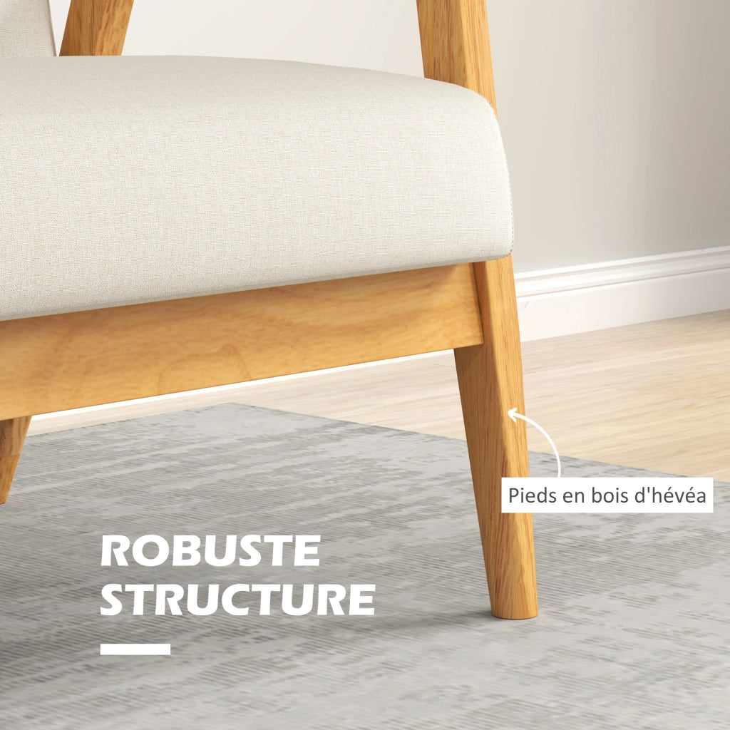 Divano 2 posti ¨C Minimal ¨C beige tessuto trapuntato