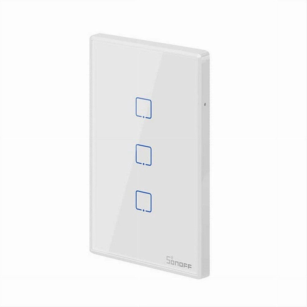Trade Shop - Interruttore Sonoff Smart 3 Canale Controller Wifi Placca Touch Domotica T2us3c -