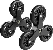 Rim di riserva per carrello a scalini - 3 x 10 cm - nero