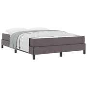 Letto matrimoniale | Letto per adulti | Struttura del letto con materasso Grigio 140 x 200 cm Tessuto