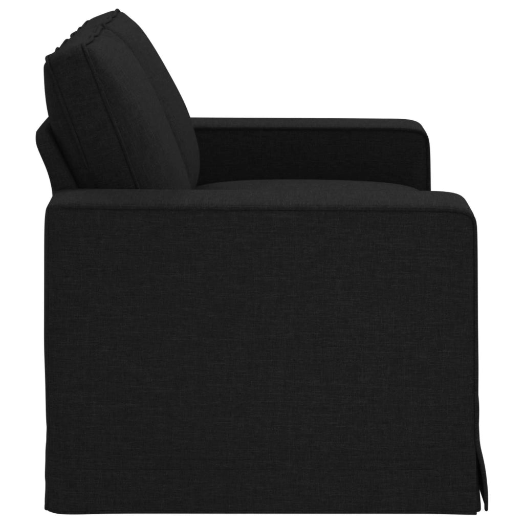 Divano Nero 162 x 80 x 82 cm Tessuto