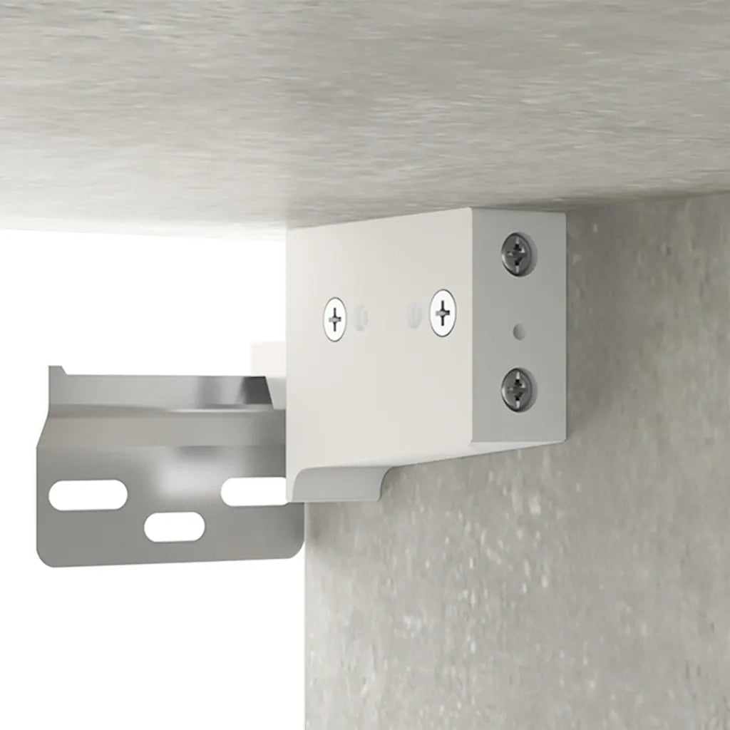 Comodini a Muro 2 pz-Set di 2 Tavolino da notte Grigio Cemento 35x35x20 cm 347204