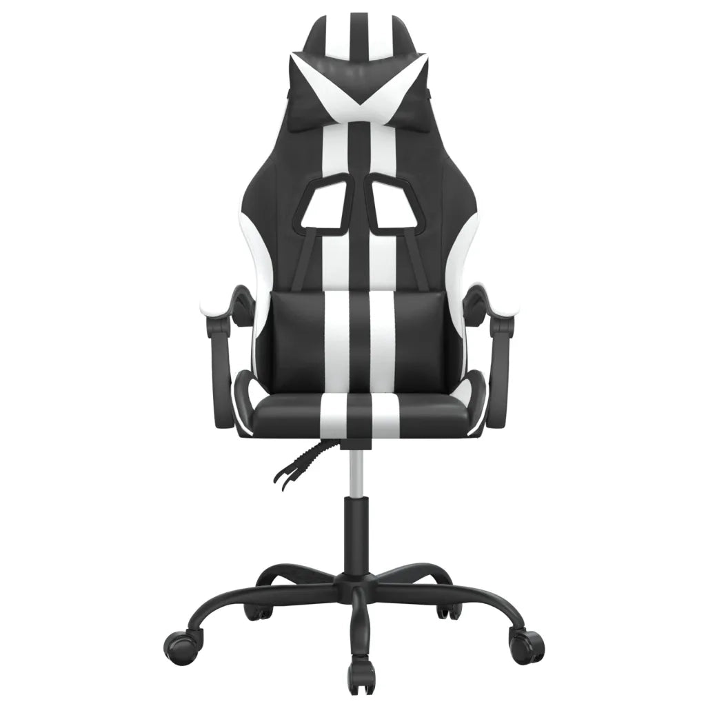Sedia da Gaming Nero e Bianco in Similpelle 3143823