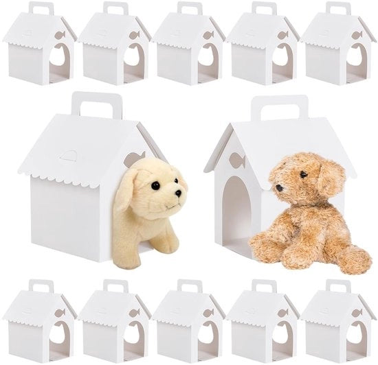 Set di compleanno per cani da 30 pezzi - Casa per cani con design di testa di gatto - Accessori per festa - Decorazioni per compleanni - Ideale per feste di animali domestici - Set di regali in scatola