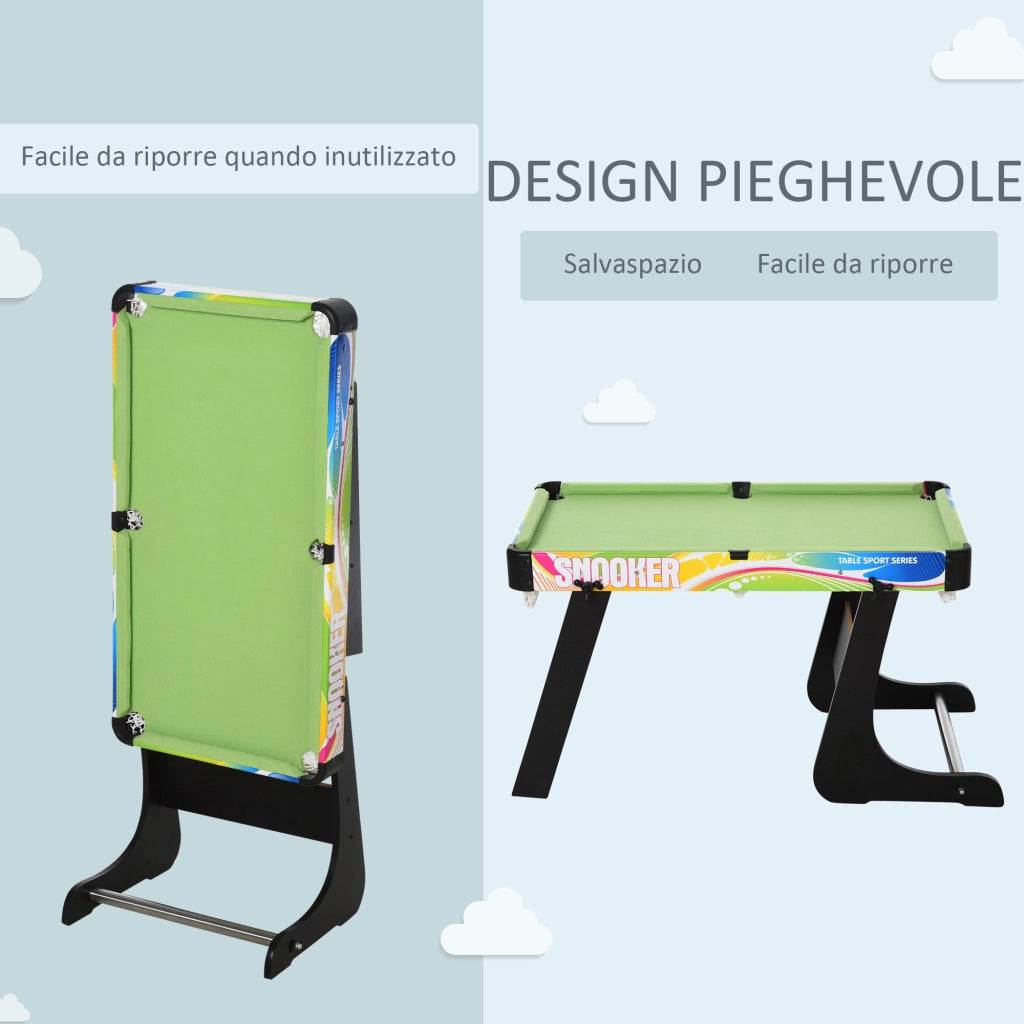 Tavolo da Gioco 4 in 1 Pieghevole ¨C Minimal ¨C MDF e Plastica