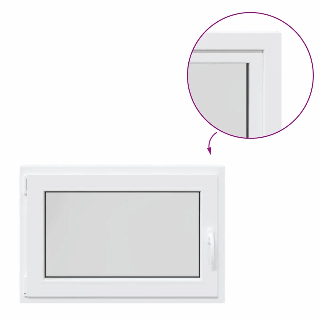 Finestra per Soffitta RISOR Bianco 90 x 60 cm PVC e Vetro 42047205