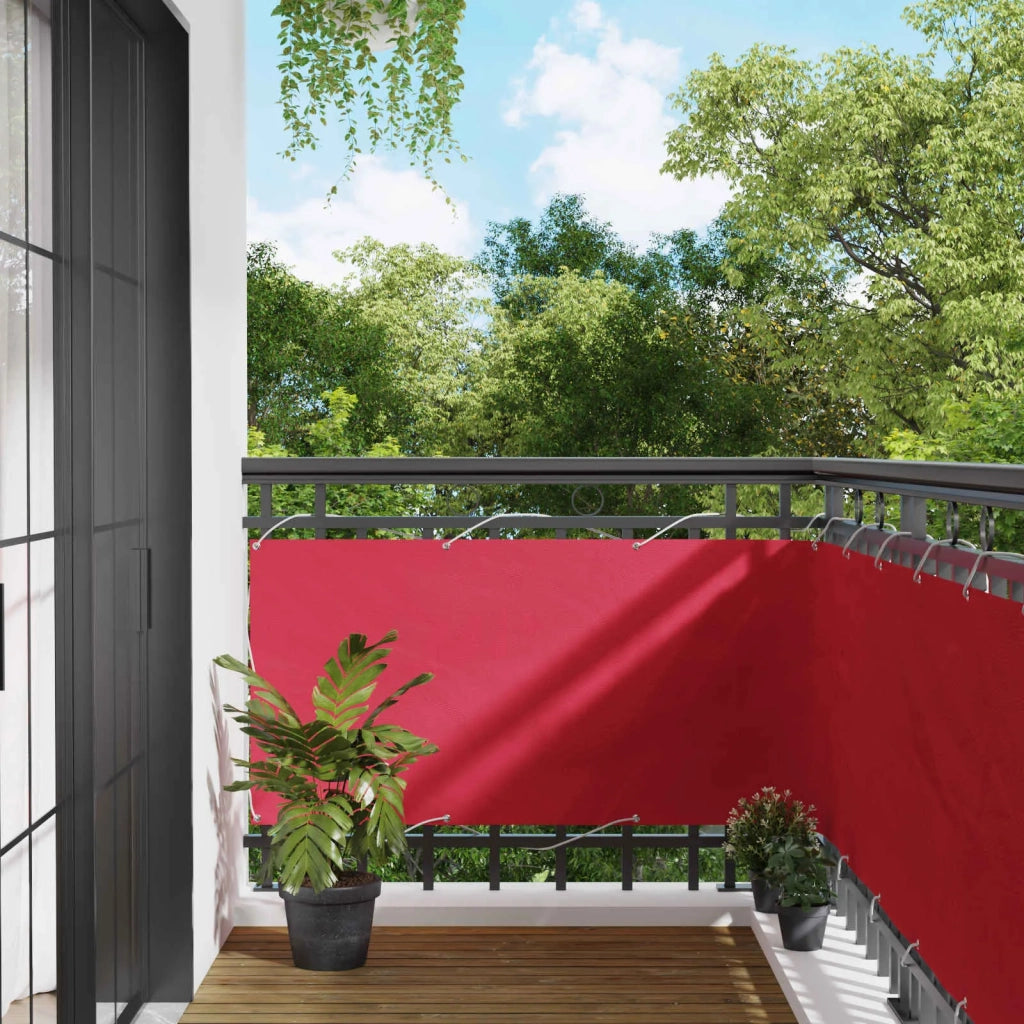 Schermo da balcone | Paravento da Balcone Borgogna 75 x 500 cm