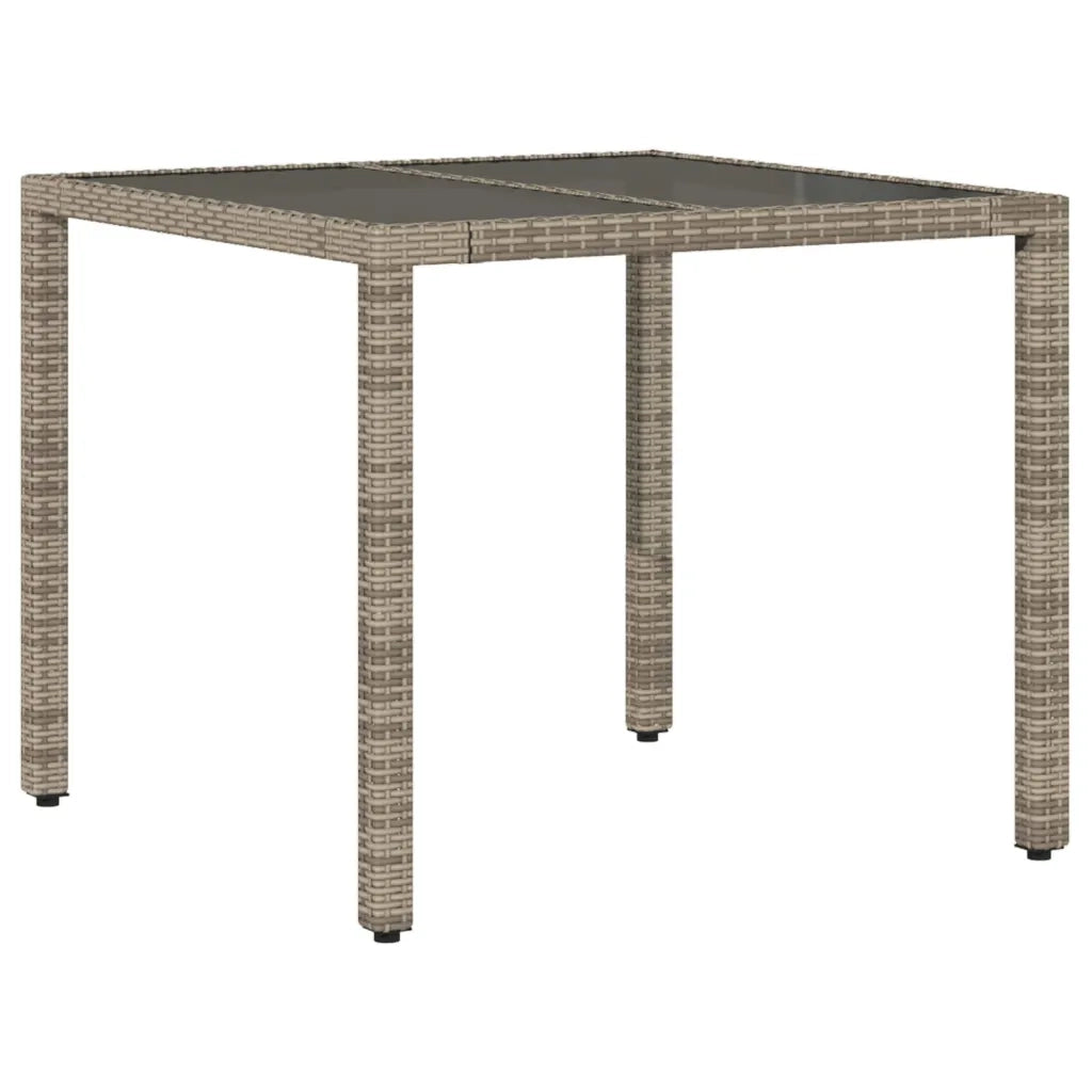 Set da Pranzo da Giardino 5 pz con Cuscini Polyrattan e Vetro 3278652