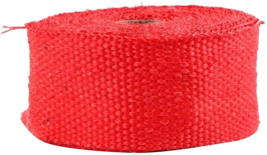 Telaio isolante resistente al calore - Impermeabilizzazione contro il calore di scarico - Rivestimento in vetroresina - Conservazione del calore - 5000 x 50 mm - Protezione superiore - Rivestimento di scarico