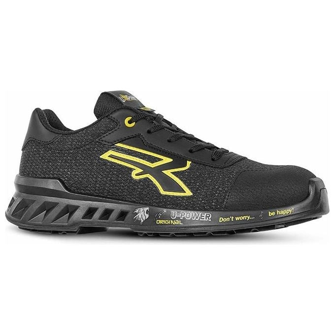 U-Power RV20036 Frank Scarpe Antinfortunistiche Basse S1P SRC ESD Puntale Alluminio Taglia 40 colore Nero Giallo