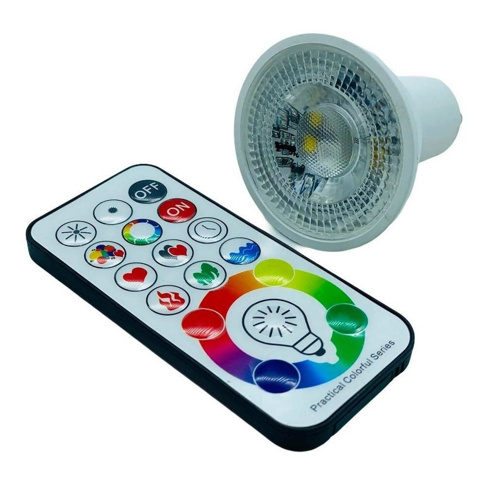 Trade Shop - Faretto A Led Da Incasso Per Bagno Box Doccia Lampada Rgbw 10w Gu10 Cromoterapia - Bianco