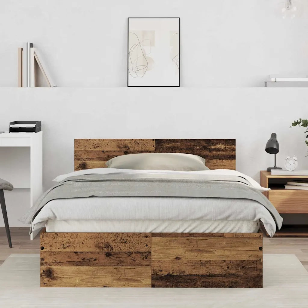 Struttura del letto Legno vecchio 193 x 125 x 70 cm