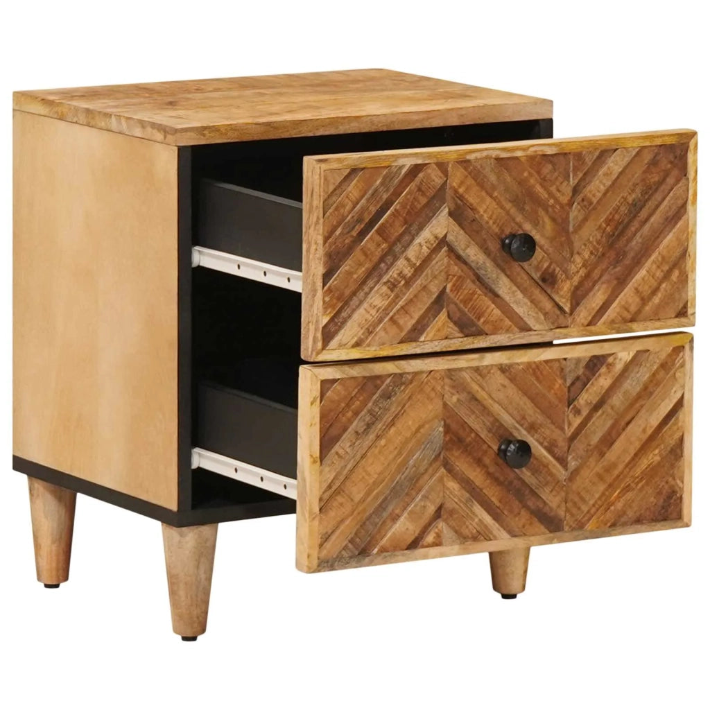 Comodino con cassetto 2 pcs Marrone 40 x 33,5 x 46 cm 4018915