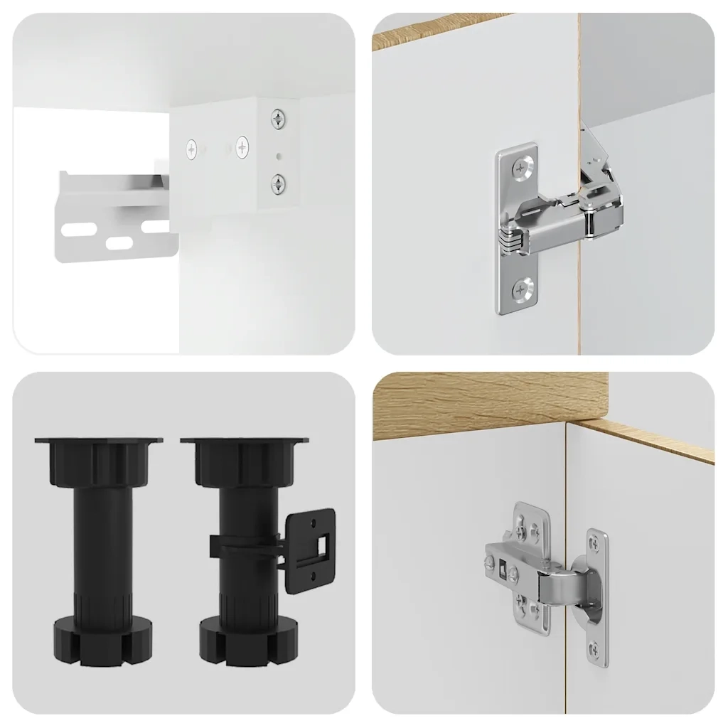 Set Mobili da Cucina 11 pz Lucca Rovere Sonoma in Truciolato 3314954