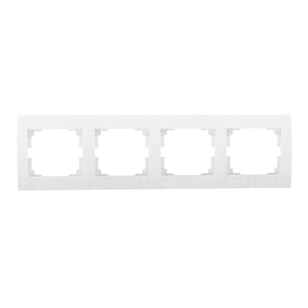 Cornice 4 posti orizzontale LOGI bianca Kanlux 25120