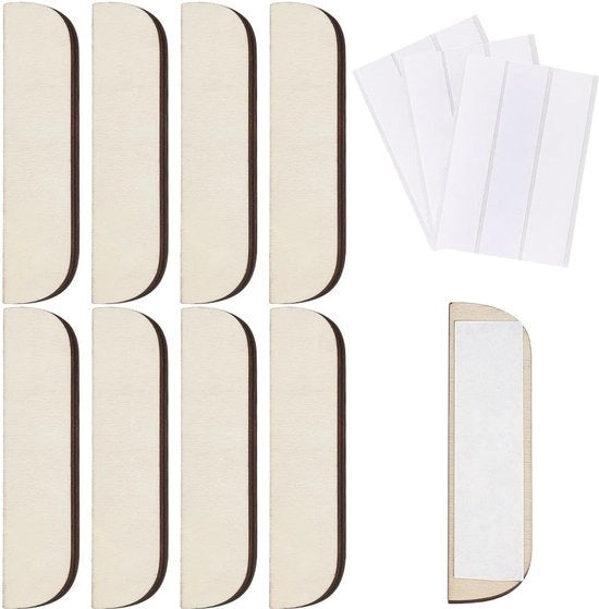 Set di riparazione di scharniere in legno - 8 x 3,5 pollici - Copertura di guasto di porta - Piastra di sostituzione per scharniere in legno - Adatto per armadi cucina - Dimensioni: 8 x 3,5 pollici - Material: legno
